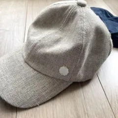 la poche biscuit ベージュ メッシュキャップ　56センチ
