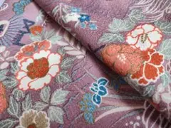 A 裄66.5 丈162 袖49 小紋 袷 正絹