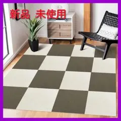 最新版ジョイントマット30㎝×30cm　30枚　チェック柄カーペット　厚さ6mm