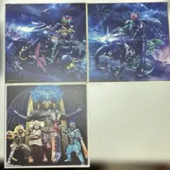 仮面ライダー色紙　3点セット