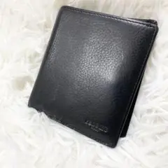 renoma レノマ 財布 中ベラ付き 本革 レザー シンプル 二つ折り 折財布