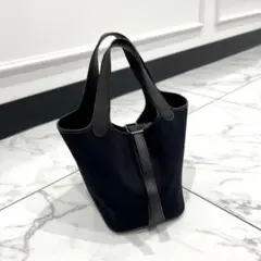 HERMES エルメス ピコタンPM トワルオフィシエ ブラック