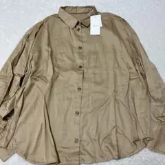タグ付き　hunch 長袖ブラウス　F