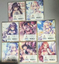 三つ葉ちょこ　色紙　ランダム色紙　8点