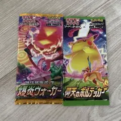 ポケモンカード 仰天のボルテッカー 爆炎ウォーカー 各1パック