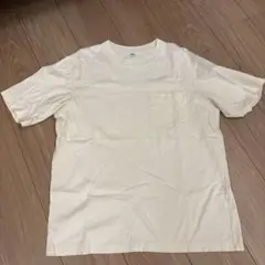 UNIQLO ユニクロ　ホワイト Tシャツ Mサイズ ポケット付き