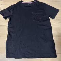 TOMMY HILFIGER 黒 Tシャツ ポケット付き