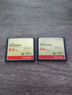 SanDisk Extreme 64GB コンパクトフラッシュカード 2枚セット