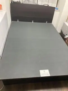ニトリ　ダブルベッドフレーム(OP KG フラット 縦開き 深型 MBR)