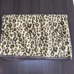ヒョウ柄 フリースブランケット