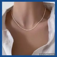 ♥️NEW ♥️シルバー ネックレス キラキラ シンプル チェーン パーティー