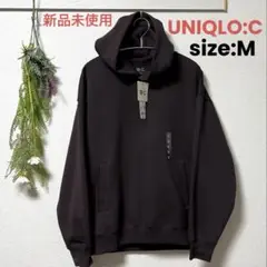 新品未使用 UNIQLO:C スウェットオーバーサイズプルパーカ