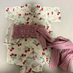 petit main いちご柄 甚平