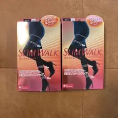 スリムウォーク　美スタイルタイツ　M〜L 2点セット