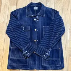 JOE McCOY ウォバッシュ　カバーオール　40L又は42XL位　古着 JOE McCOY ウォバッシュ カバーオール 40L又は42XL位 古着