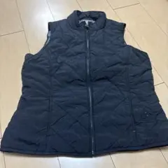 Dickies ダークグレー キルティングベスト フルジップ