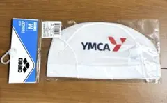 【新品未開封】arena YMCA 水泳キャップ M 白
