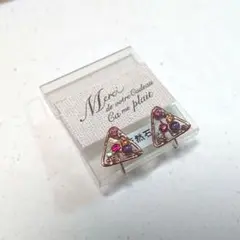 天然石 イヤリング ノンホールピアス