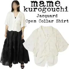 ★定価約5万★mame kurogouchi★マメ★ジャガード ブラウス★1★絹