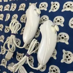 任天堂Wii ヌンチャク　コントローラー　動作確認済み　白　2個セット ④