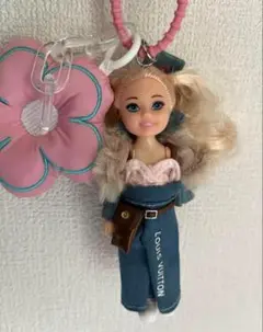 キーホルダー　ドール　バービー　じゃらじゃら　キーホルダー　ストラップ　チャーム