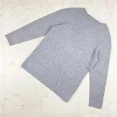 美品カシミヤ100% ボートネック ウールニットセーター グレー M*QB118