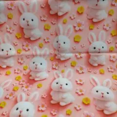 はぎれ うさぎ 72×49 ポリエステル