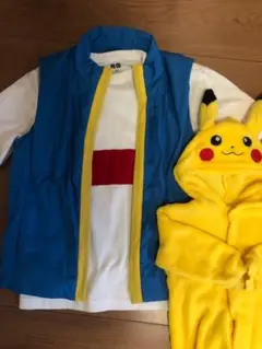UNIQLO ベスト 150 青・黄色　サトシ風　150cm