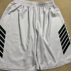 バスケットボールパンツ ホワイト ストライプ