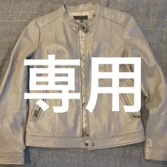 icb レザージャケット グレー