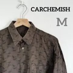 CARCHEMISH メンズ M ブラウン 茶色 長袖シャツ 柄シャツ