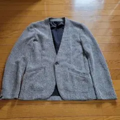 ニコルクラブフォーメン　グレー ノーカラージャケット サイズ48