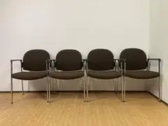 4脚セット 会議用チェア まとめ売り 4点 会議用椅子 業務用 オフィス家具