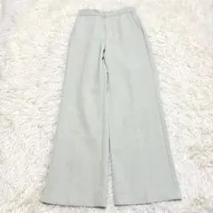 m806 美品✨GU ストレッチタックパンツ ワイド オフィスカジュアル 薄手