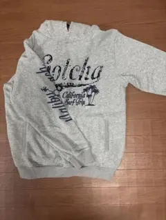 GOTCHA グレー フード付きパーカー XXL