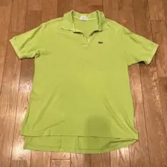 IZOD LACOSTE 100%コットン ポロシャツ Lサイズ 黄緑