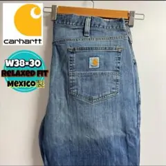 Carhartt デニム　ワークパンツ　relaxed fit W38 海外古着