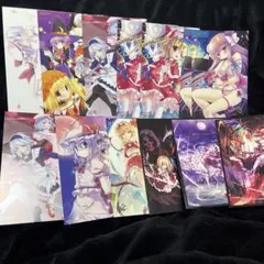 レミリア & フランドール　プレイマット +スリーブ　(ナイトメアver) 東方スリーブ レミリア & フランドール (ナイトメアver) - メルカリ