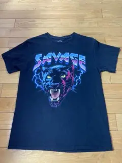 DOM SAVAGE アニマル　黒豹　ヒョウ　プリントTシャツM