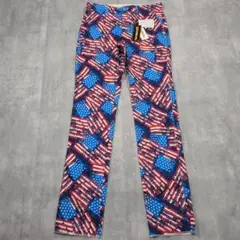 【未使用・タグ付き】 ラウドマウスゴルフ アメリカ国旗デザイン パンツ L