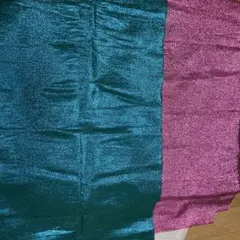 エメラルドグリーン ピンク ラメ生地 ブルさん専用