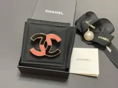 限定 CHANEL シャネル ブローチ ココマーク ピンク ブラック 黒 新品