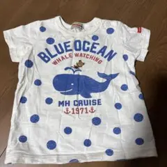 ミキハウス クジラ柄 Tシャツ