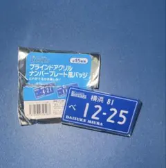 横浜DeNAベイスターズ ナンバープレート風バッジ 三浦監督