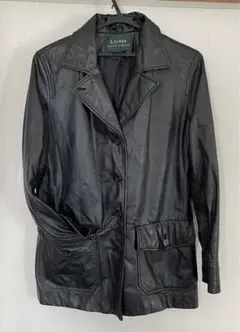 RALPH LAUREN ラルフローレン レザーコート ブラック