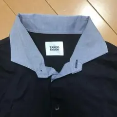 TAKEO KIKUCHI タケオキクチ　ネイビー 半袖ポロシャツ