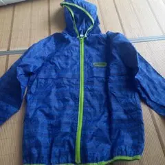 雨具レインコート　 青 ×紺　140㎝　アウトドア