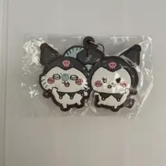 ちいかわ×サンリオキャラクターズ　モモンガ　クロミ　ラバーキーホルダー