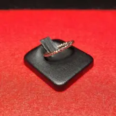 【ヴィンテージ】18号 ピンクゴールドファッションリング アンティークR4