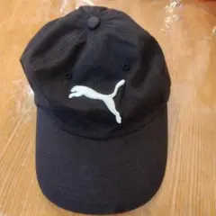 Puma 黒 キャップ ホワイトロゴ